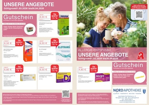 Prospekt Seite 1 mit Angeboten bis Ende Februar 2026